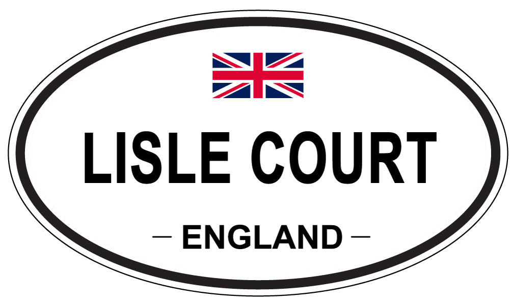 LISLE COURT, England - Oval Magnet