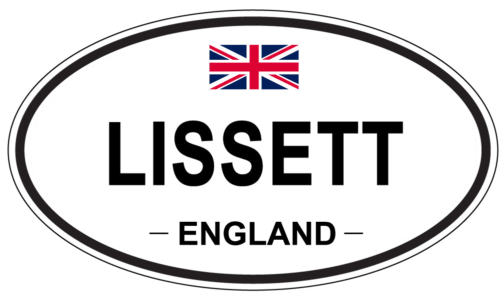 LISSETT, ENGLAND - Oval Sticker