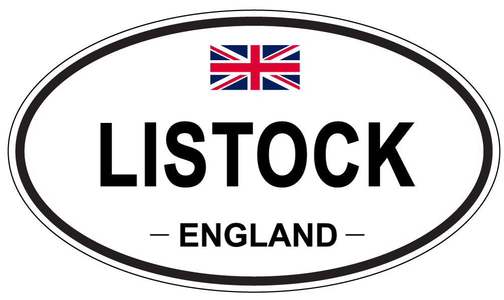 LISTOCK, England - Oval Magnet