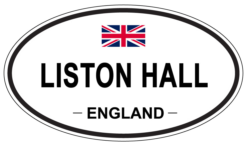 LISTON HALL, England - Oval Magnet