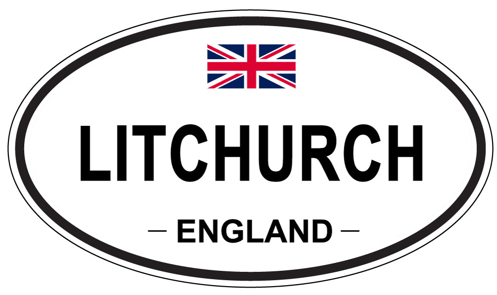 LITCHURCH, England - Oval Magnet