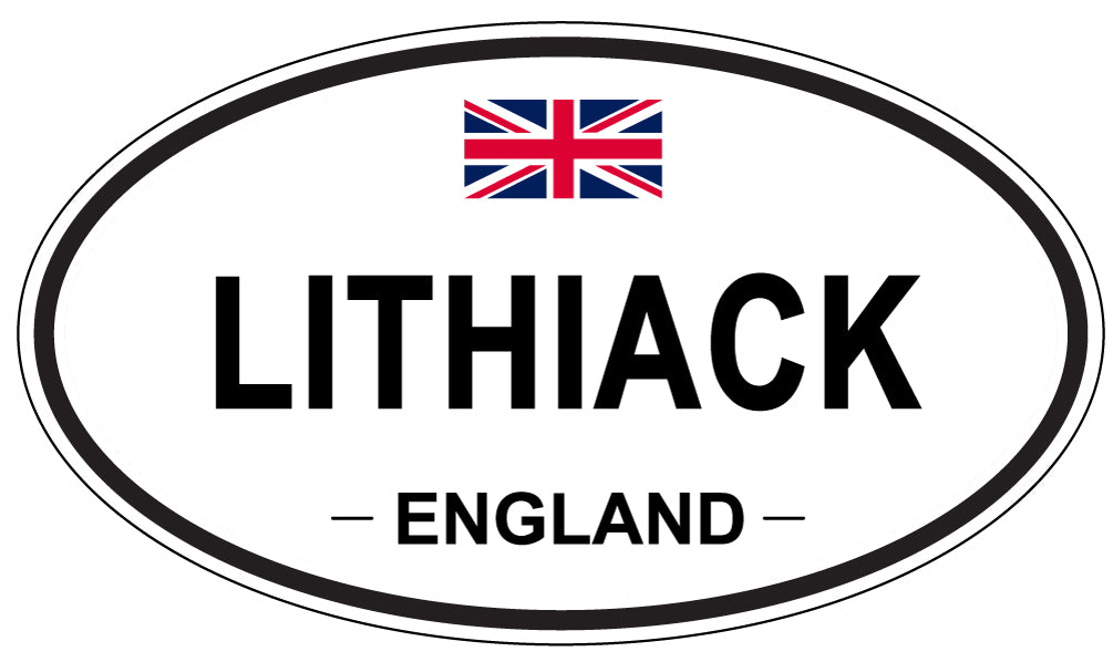 LITHIACK, ENGLAND - Oval Sticker