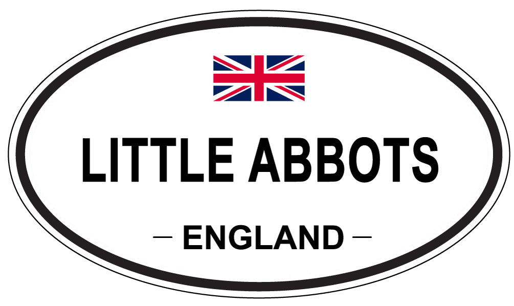 LITTLE ABBOTS, ENGLAND - Oval Sticker