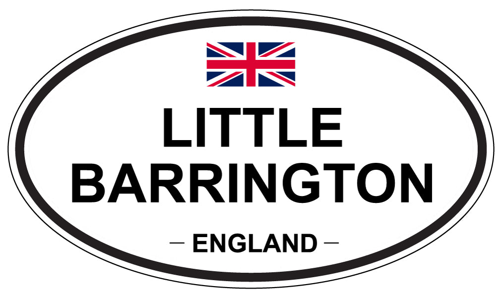 LITTLE BARRINGTON, ENGLAND - Oval Sticker