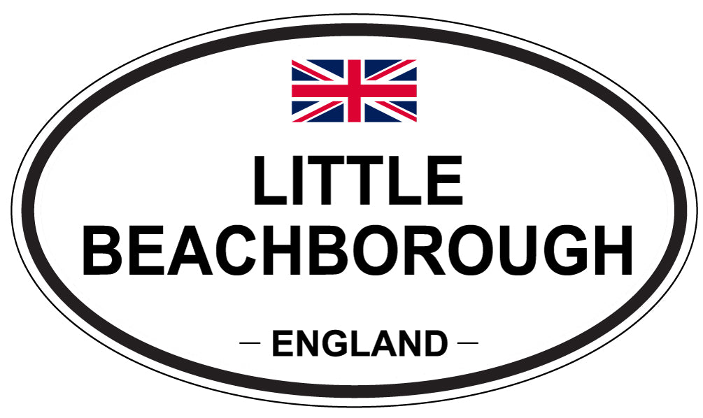 LITTLE BEACHBOROUGH, ENGLAND - Oval Sticker