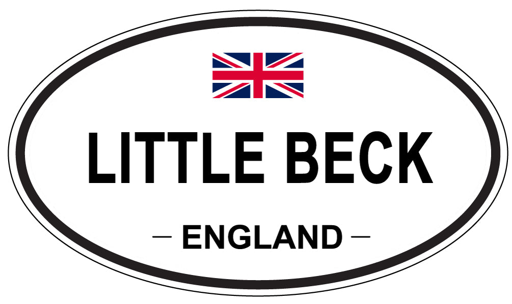 LITTLE BECK, ENGLAND - Oval Sticker