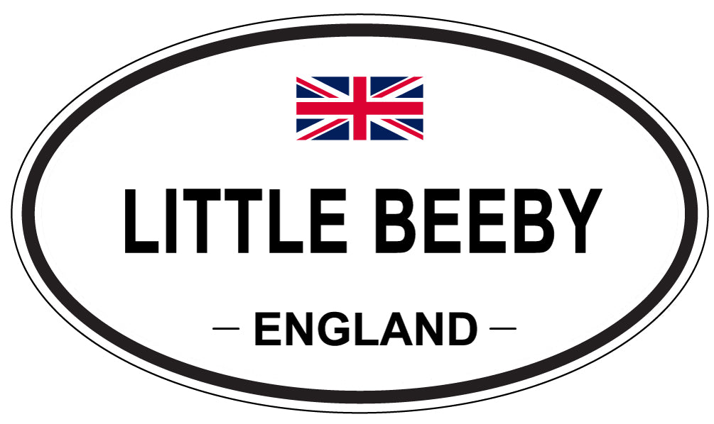 LITTLE BEEBY, ENGLAND - Oval Sticker