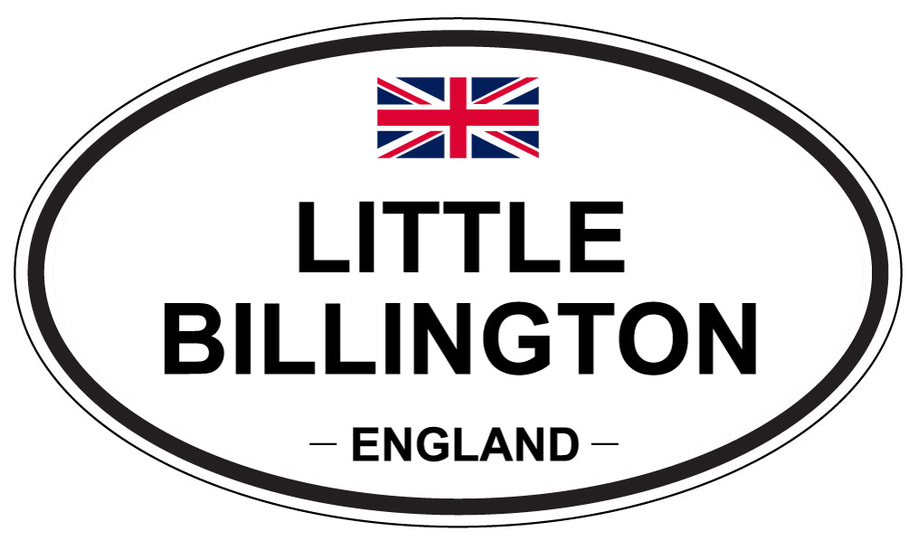 LITTLE BILLINGTON, ENGLAND - Oval Sticker