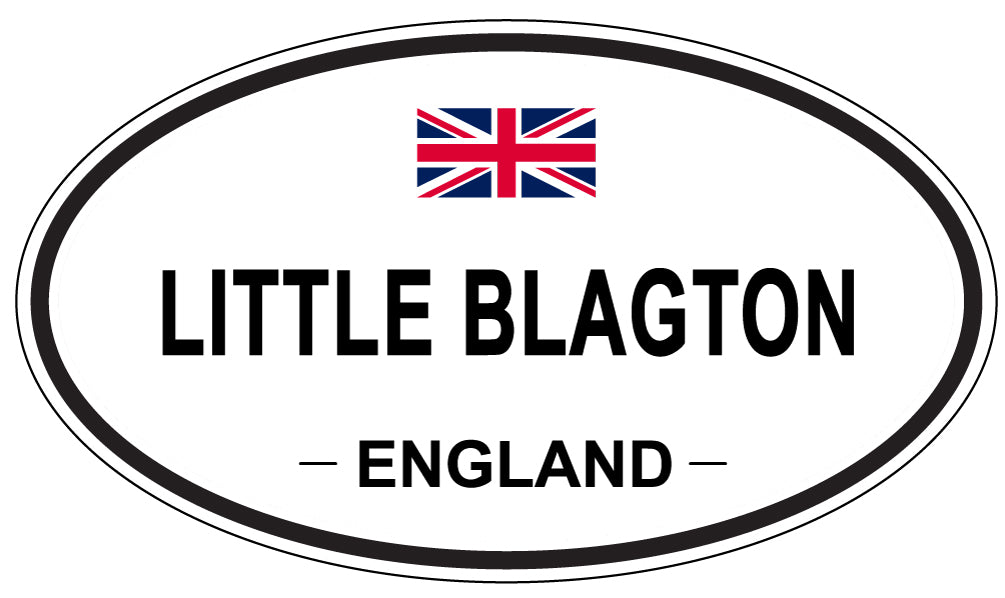 LITTLE BLAGTON, ENGLAND - Oval Sticker