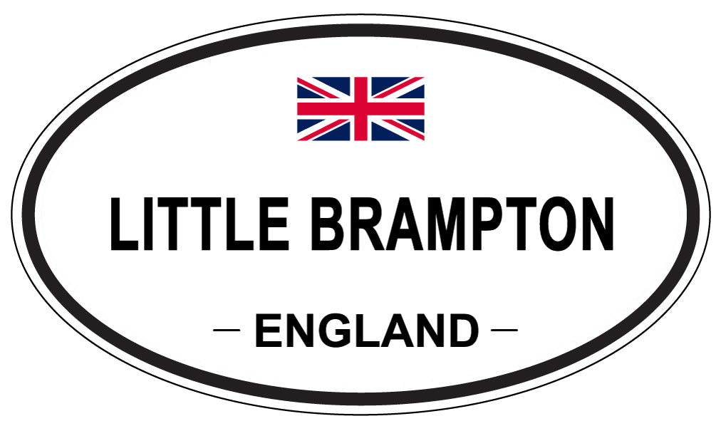 LITTLE BRAMPTON, ENGLAND - Oval Sticker