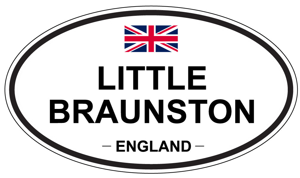 LITTLE BRAUNSTON, ENGLAND - Oval Sticker