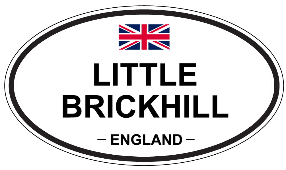 LITTLE BRICKHILL, ENGLAND - Oval Sticker