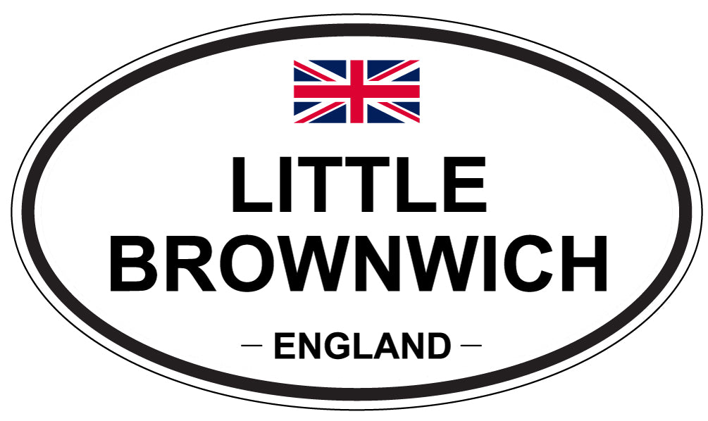 LITTLE BROWNWICH, ENGLAND - Oval Sticker