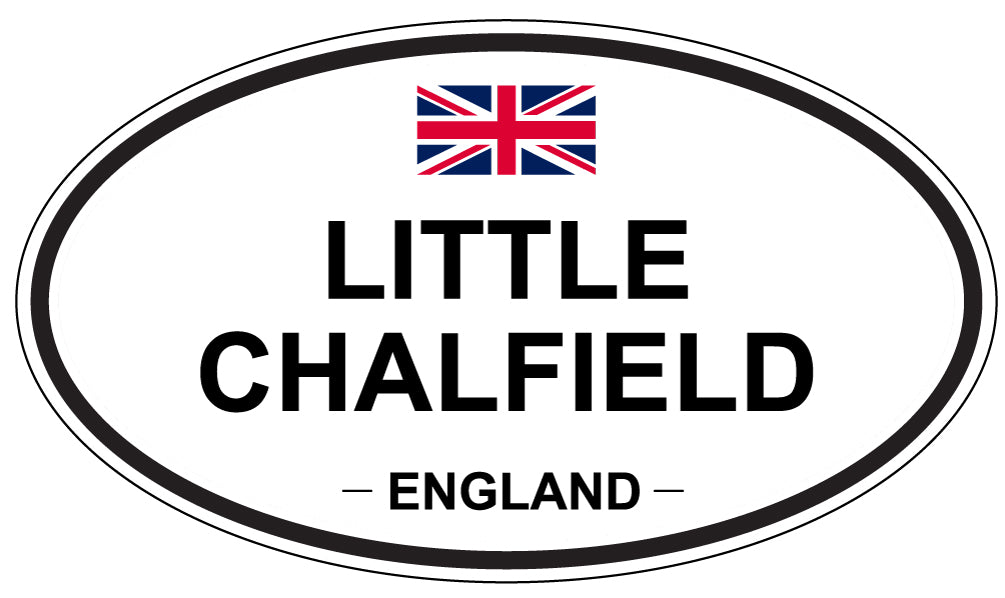 LITTLE CHALFIELD, ENGLAND - Oval Sticker