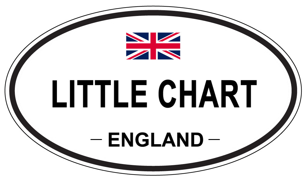 LITTLE CHART, ENGLAND - Oval Sticker