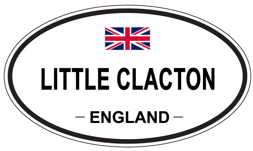 LITTLE CLACTON, ENGLAND - Oval Sticker
