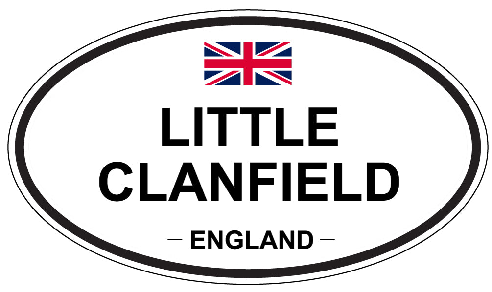 LITTLE CLANFIELD, ENGLAND - Oval Sticker
