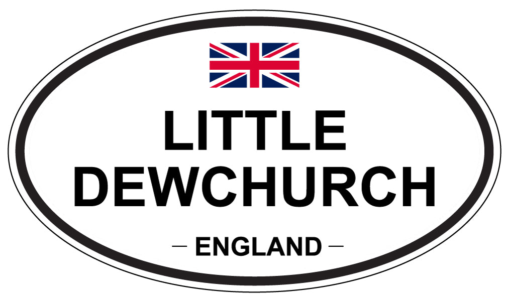 LITTLE DEWCHURCH, ENGLAND - Oval Sticker