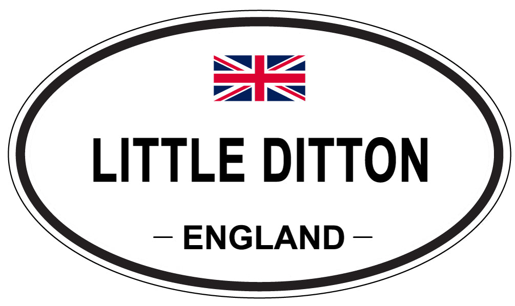 LITTLE DITTON, ENGLAND - Oval Sticker