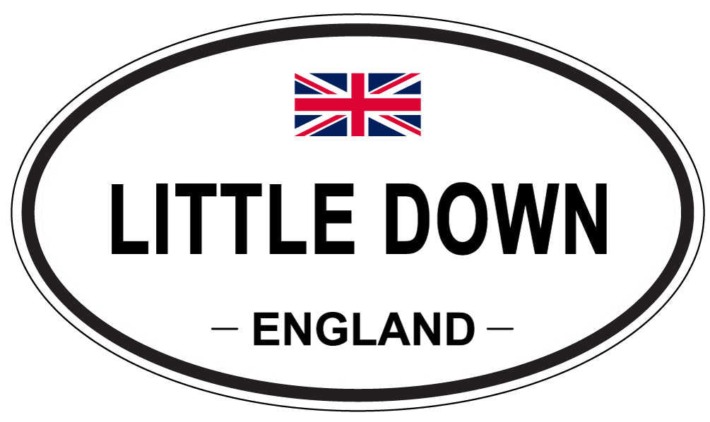 LITTLE DOWN, England - Oval Magnet