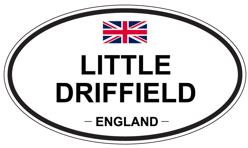 LITTLE DRIFFIELD, ENGLAND - Oval Sticker