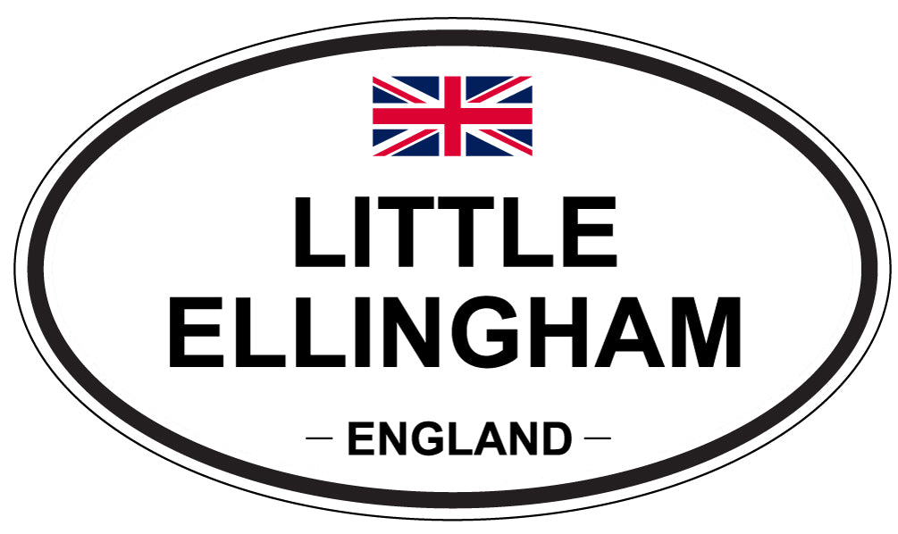 LITTLE ELLINGHAM, ENGLAND - Oval Sticker