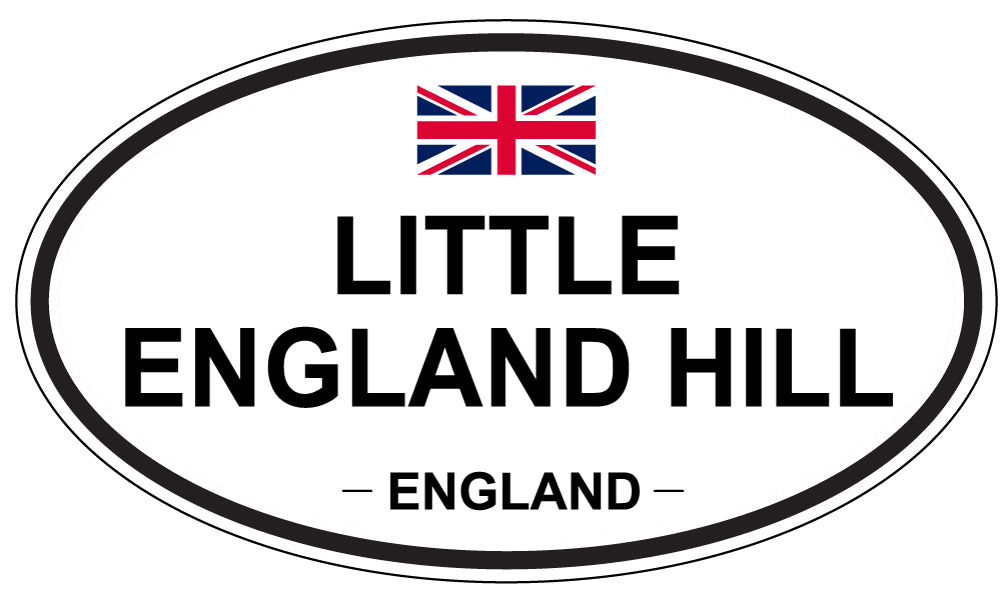 LITTLE ENGLAND HILL, England - Oval Magnet