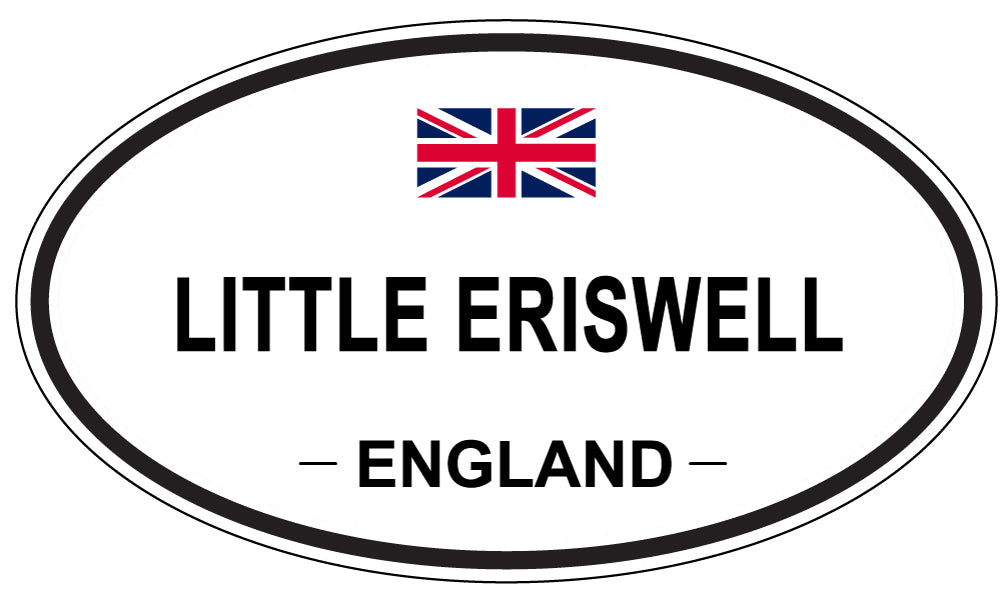 LITTLE ERISWELL, ENGLAND - Oval Sticker
