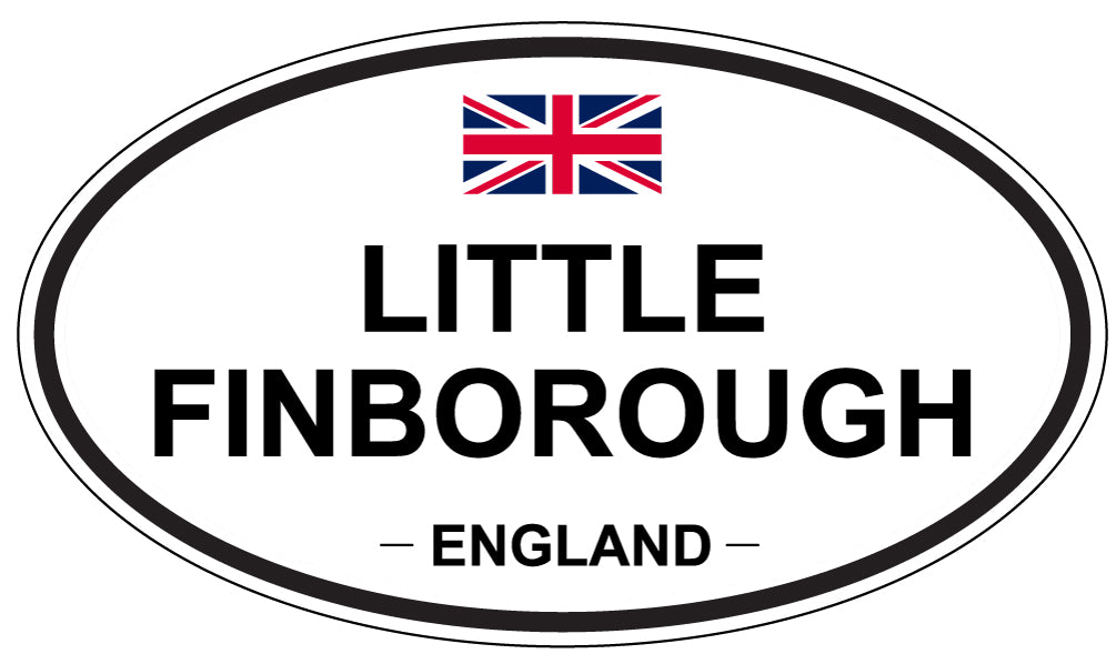 LITTLE FINBOROUGH, ENGLAND - Oval Sticker