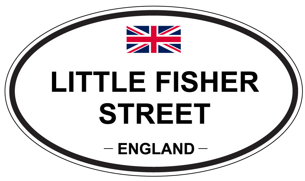 LITTLE FISHER STREET, England - Oval Magnet