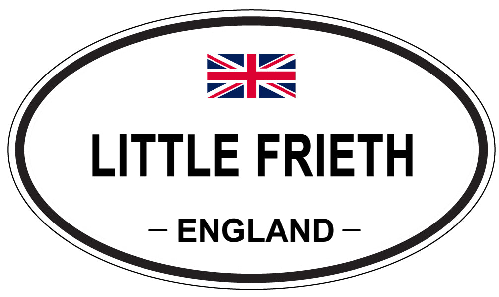 LITTLE FRIETH, ENGLAND - Oval Sticker