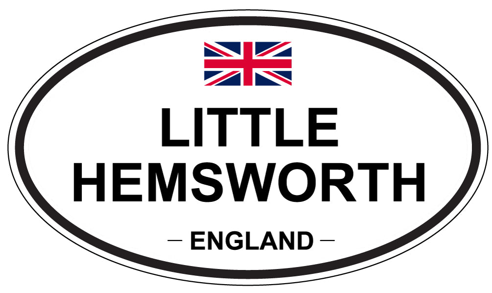LITTLE HEMSWORTH, ENGLAND - Oval Sticker