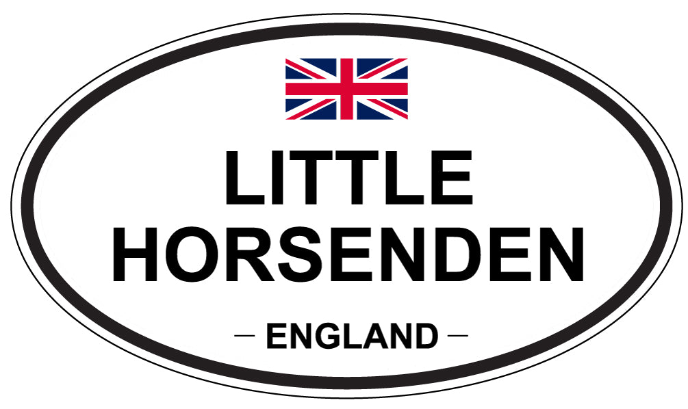 LITTLE HORSENDEN, ENGLAND - Oval Sticker
