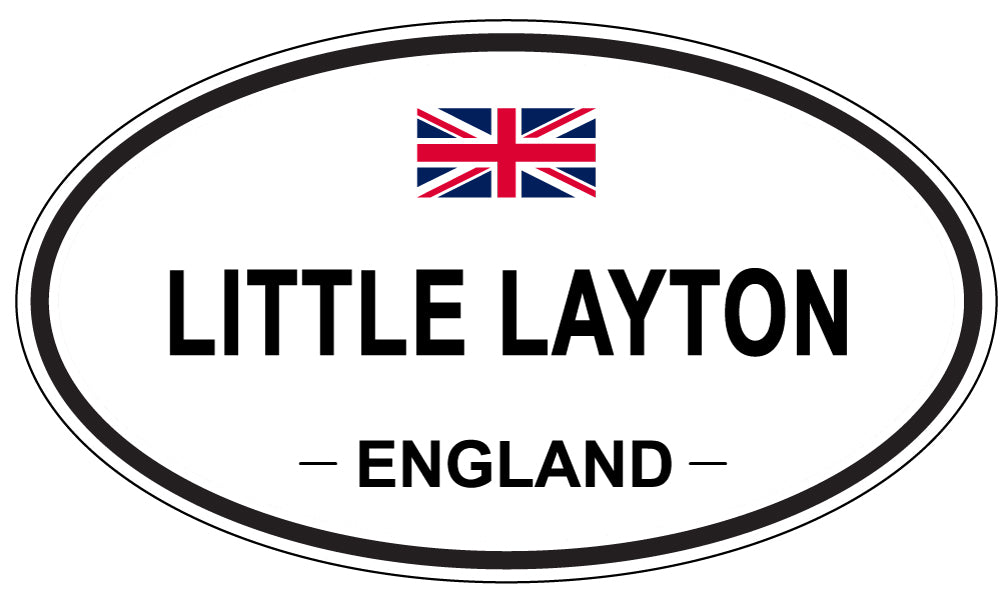 LITTLE LAYTON, ENGLAND - Oval Sticker