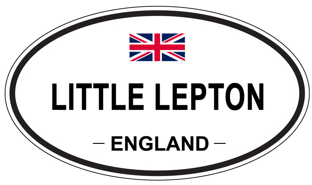 LITTLE LEPTON, ENGLAND - Oval Sticker