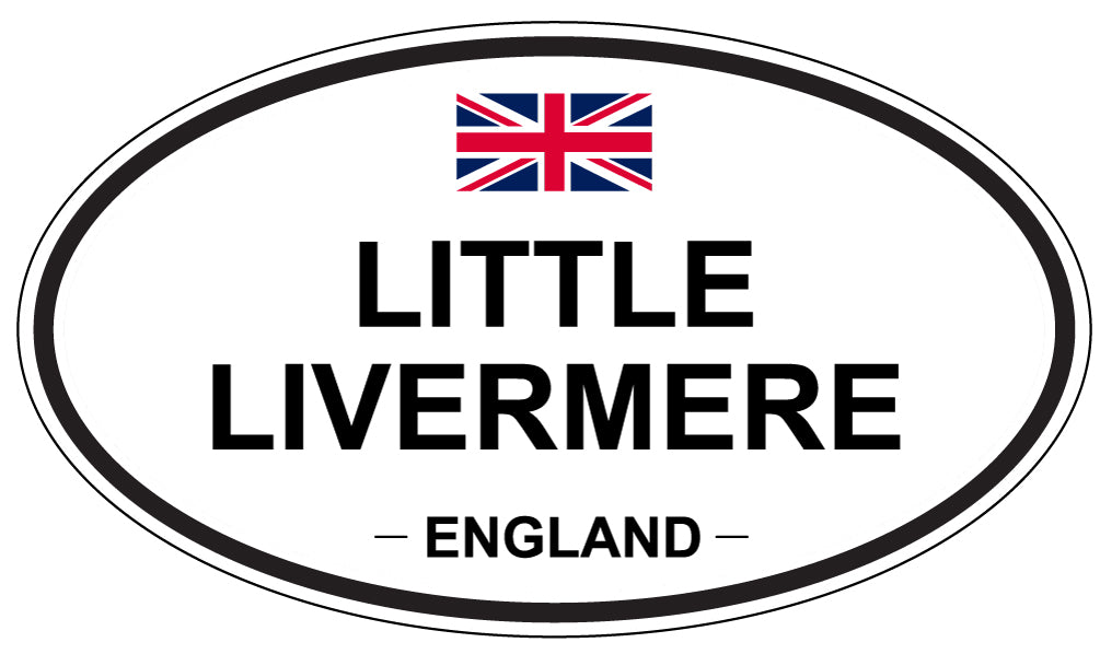 LITTLE LIVERMERE, England - Oval Magnet
