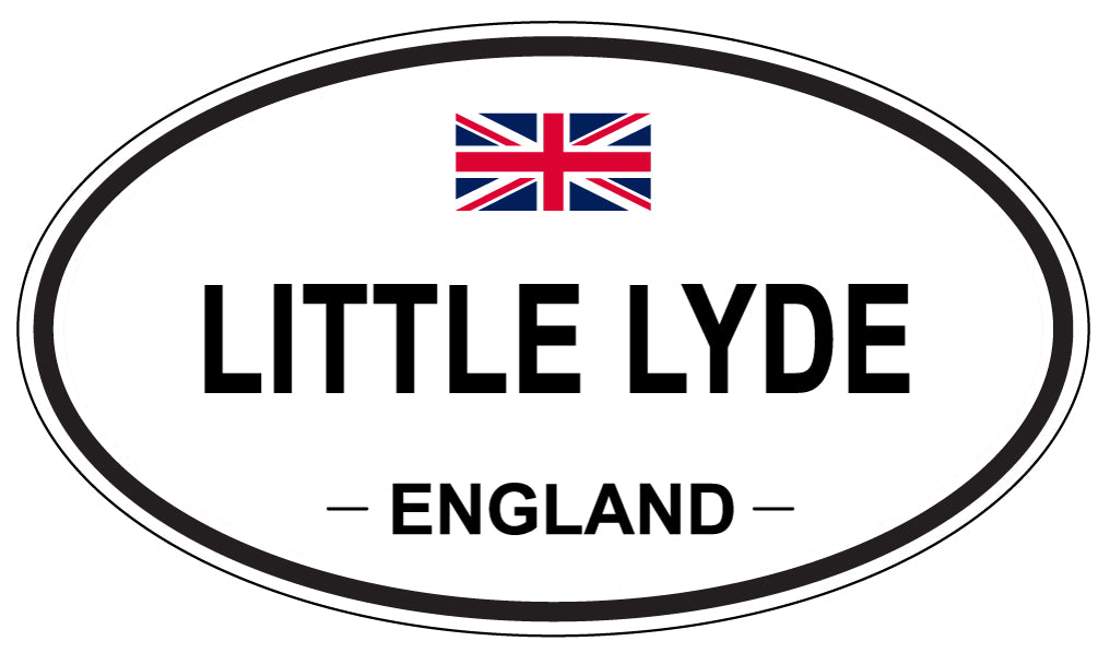 LITTLE LYDE, ENGLAND - Oval Sticker