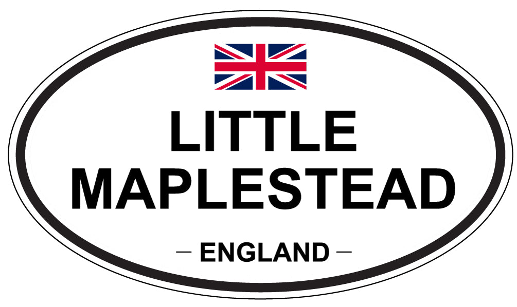 LITTLE MAPLESTEAD, England - Oval Magnet