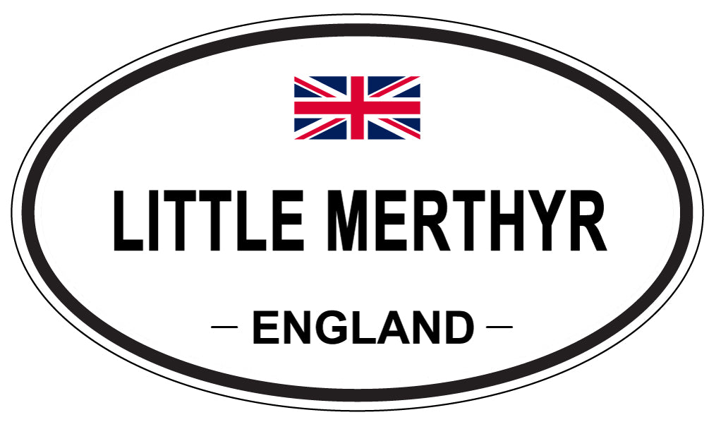 LITTLE MERTHYR, ENGLAND - Oval Sticker