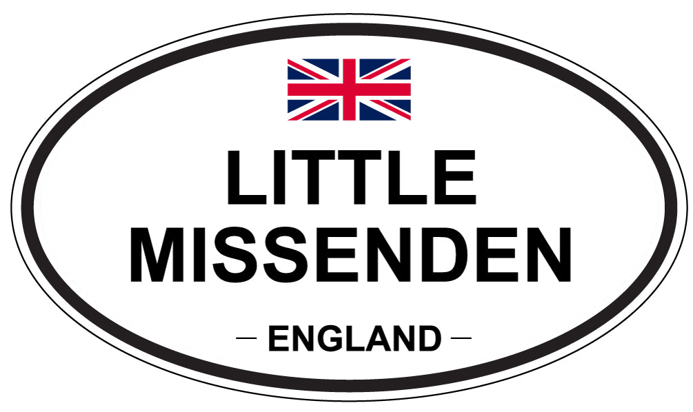 LITTLE MISSENDEN, ENGLAND - Oval Sticker