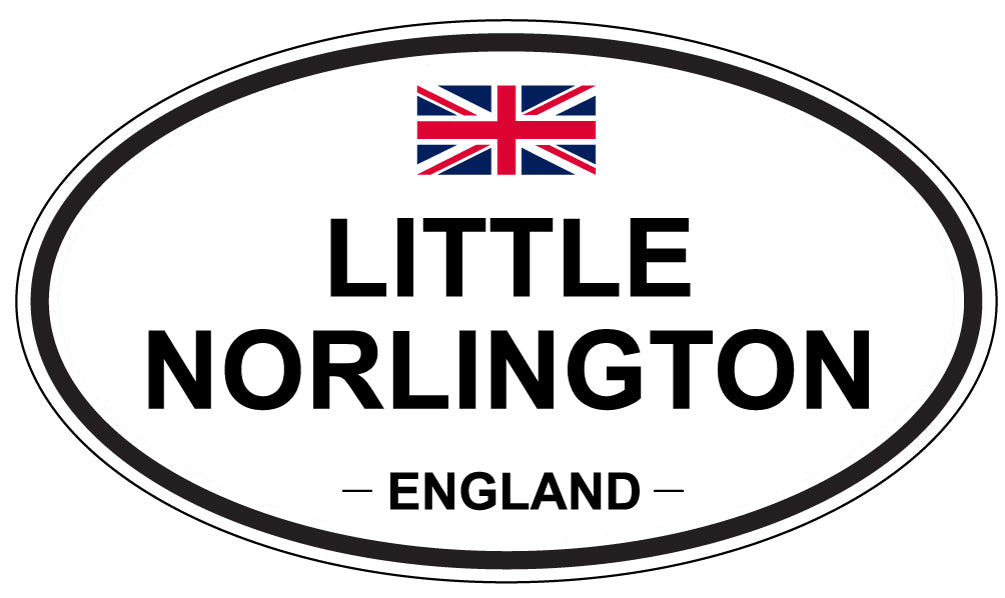 LITTLE NORLINGTON, ENGLAND - Oval Sticker