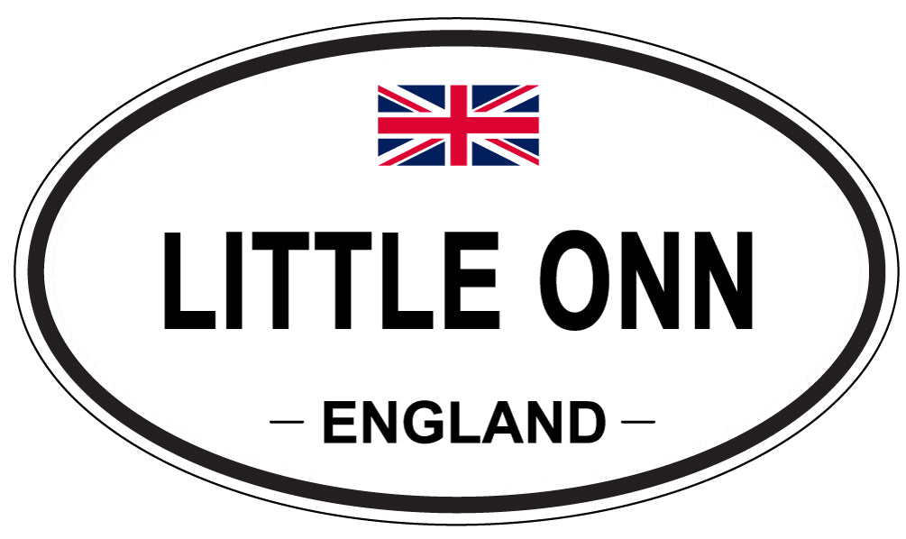 LITTLE ONN, ENGLAND - Oval Sticker