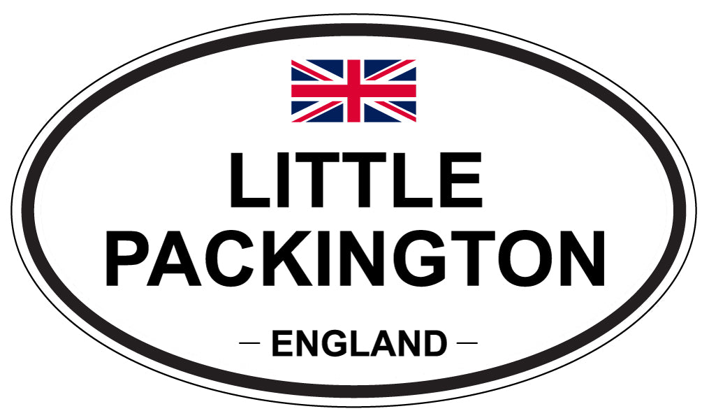 LITTLE PACKINGTON, ENGLAND - Oval Sticker
