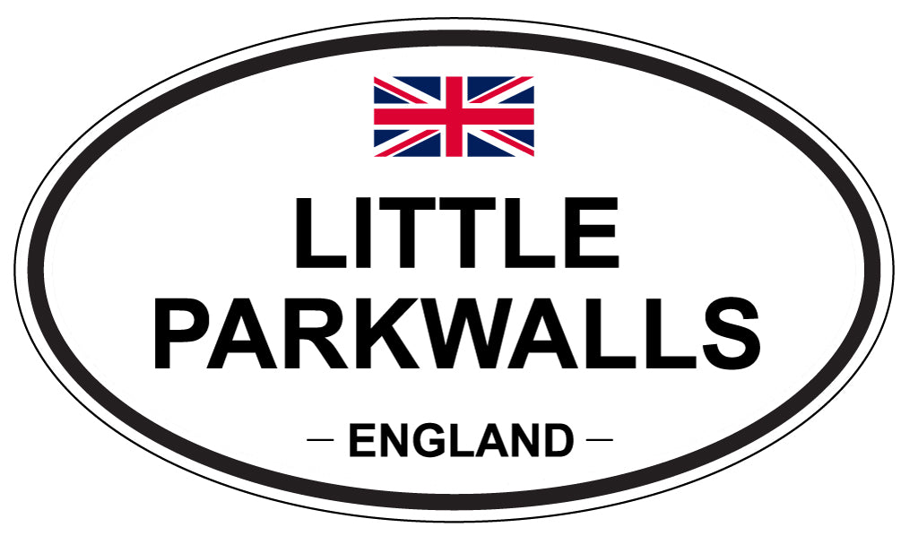 LITTLE PARKWALLS, ENGLAND - Oval Sticker