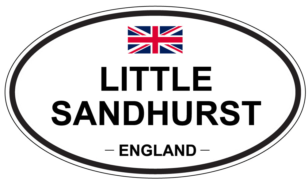 LITTLE SANDHURST, ENGLAND - Oval Sticker