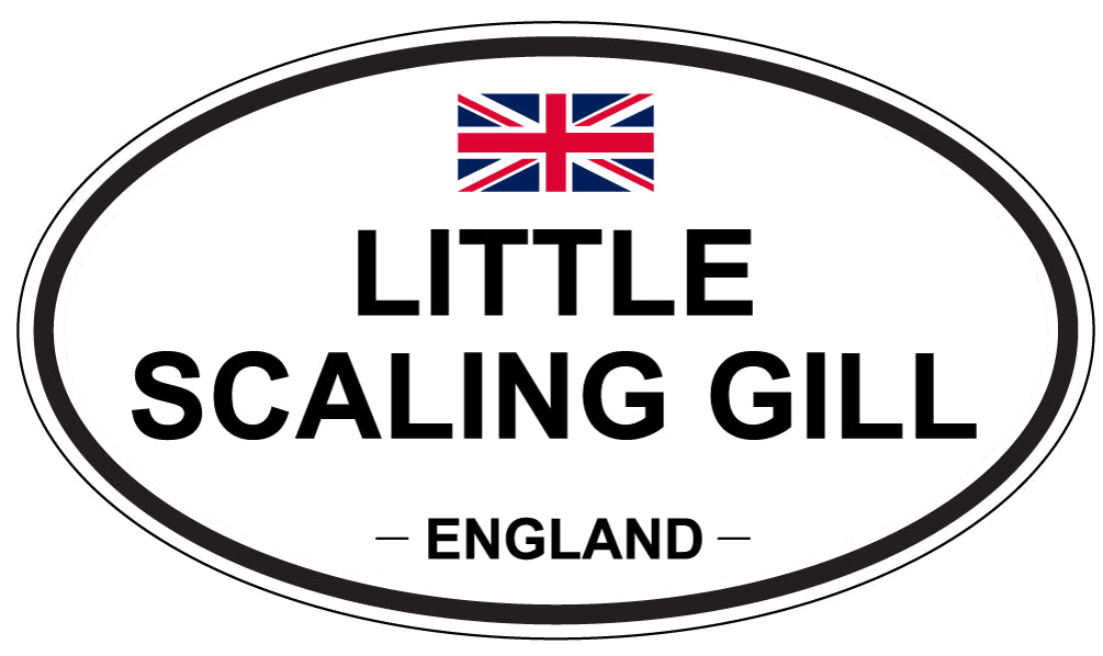 LITTLE SCALING GILL, ENGLAND - Oval Sticker