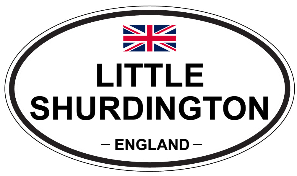 LITTLE SHURDINGTON, ENGLAND - Oval Sticker
