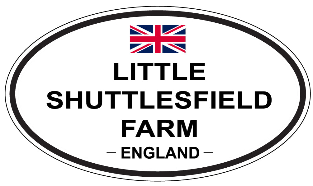 LITTLE SHUTTLESFIELD FARM, ENGLAND - Oval Sticker