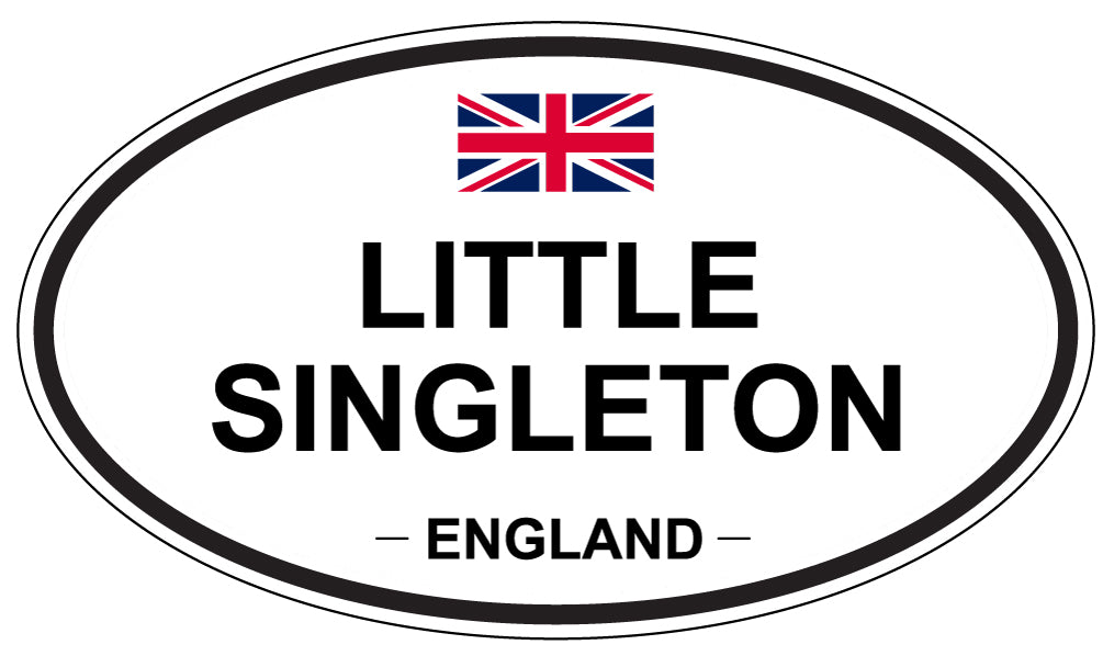 LITTLE SINGLETON, ENGLAND - Oval Sticker