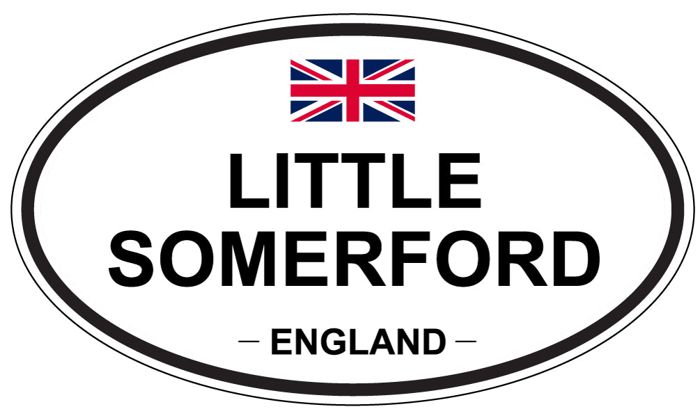 LITTLE SOMERFORD, ENGLAND - Oval Sticker